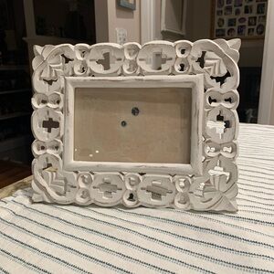 Celerie Kemble Cottage Farmhouse Carved Shabby Chic Distressed Photo Frame